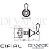 Cifial 32217AWC.R 32217AWC.L Asbury 3 4 Inch Wall Stop Valve Dimensions